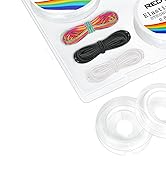 Redtwo Elastic Bracelet String Cord, 0.4mm,0.5mm,0.6mm,0.7mm,0.8mm,1mm Beading Elastic String for...