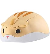 CHUYI Animal Wireless Mouse Cute Hamster Mouse Small Optical Portable Cordless Mice for Travel Sc...