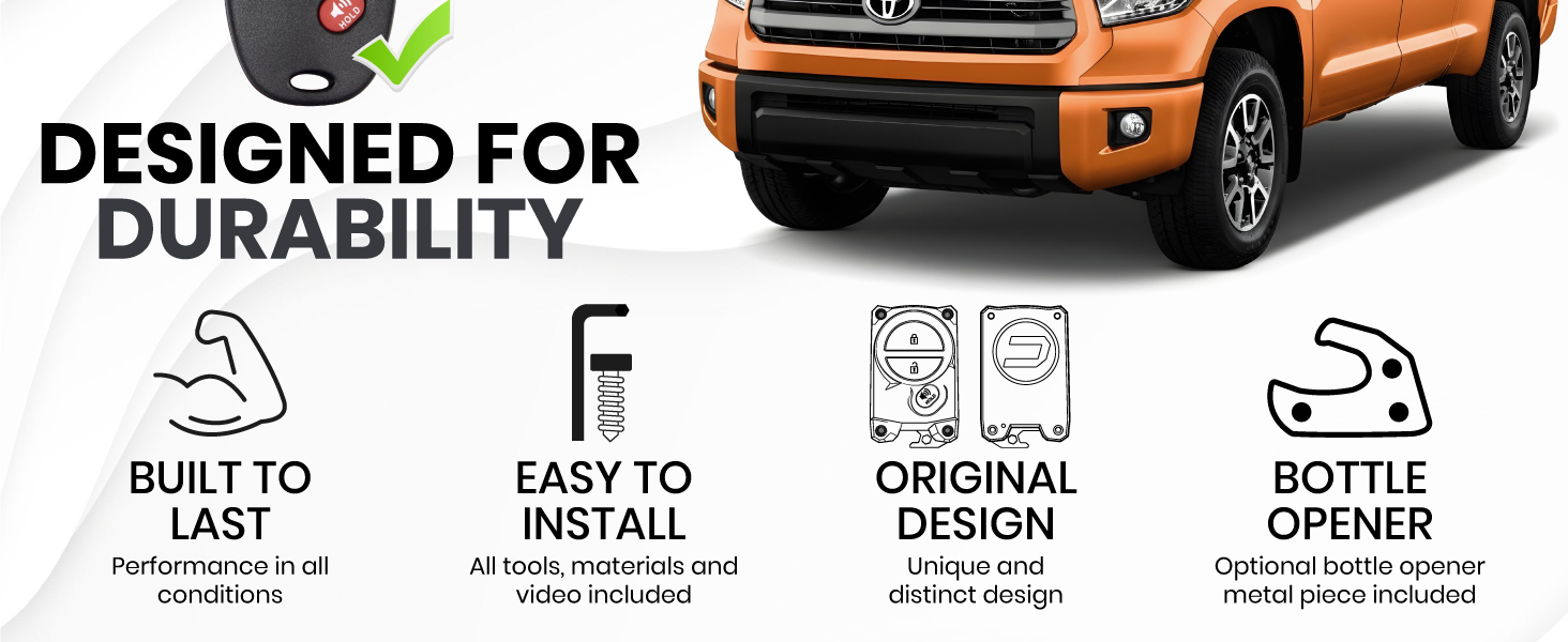 Key fob cover for toyota key shell