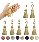 Fenghuangwu 8PCS Tassel Key Colorful Tassel for Cord Loop,Elegant Handmade DIY Craft Accessory Ho...