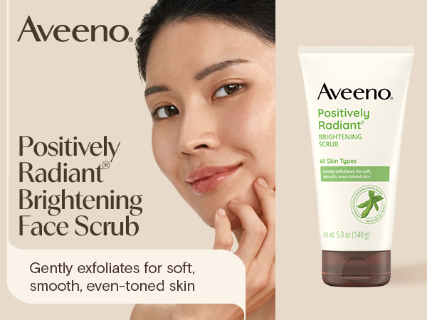 Positively Radiant Brightening Scrub Aveeno face scrub