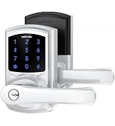 Signstek Keyless Entry,Digital Smartcode Door Lock for Front Door,Keypad Door Lock with Handle an...