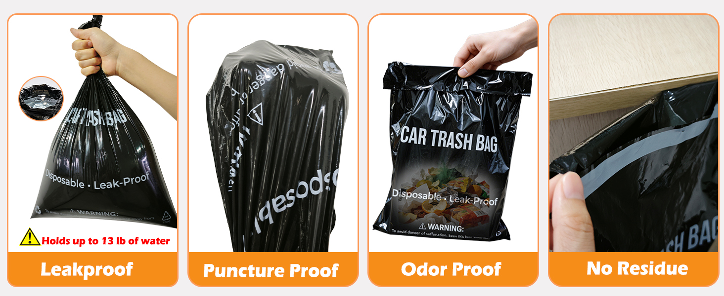 waterproof, puncture-resistant, and odor-blocking—holds 13 lbs with zero-residue adhesive