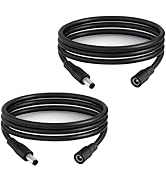 5.5mm x 2.1mm 3.3FT DC Power Extension Cable Male to Female 12V/24V 14AWG DC Connection Cable for...