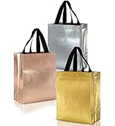 Nush Nush Luxury Mix Color Gift Bags Medium Size - Mix Color Set with 4 Rose Gold, 4 Silver, 4 Go...