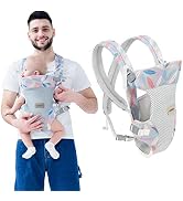 IULONEE Baby Carrier, Embrace Cozy 4-in-1 Infant Carrier Ergonomic Adjustable Holder Portable Con...