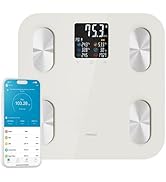 mooas Smart Scale for Body Weight Fat Bluetooth Scale, Digital Bathroom Scale with BMI, Body Fat,...