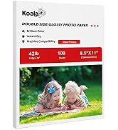 Koala Brochure Paper Double Side Glossy for Printing Photo 8.5X11 Inches 100 Sheets Compatible wi...
