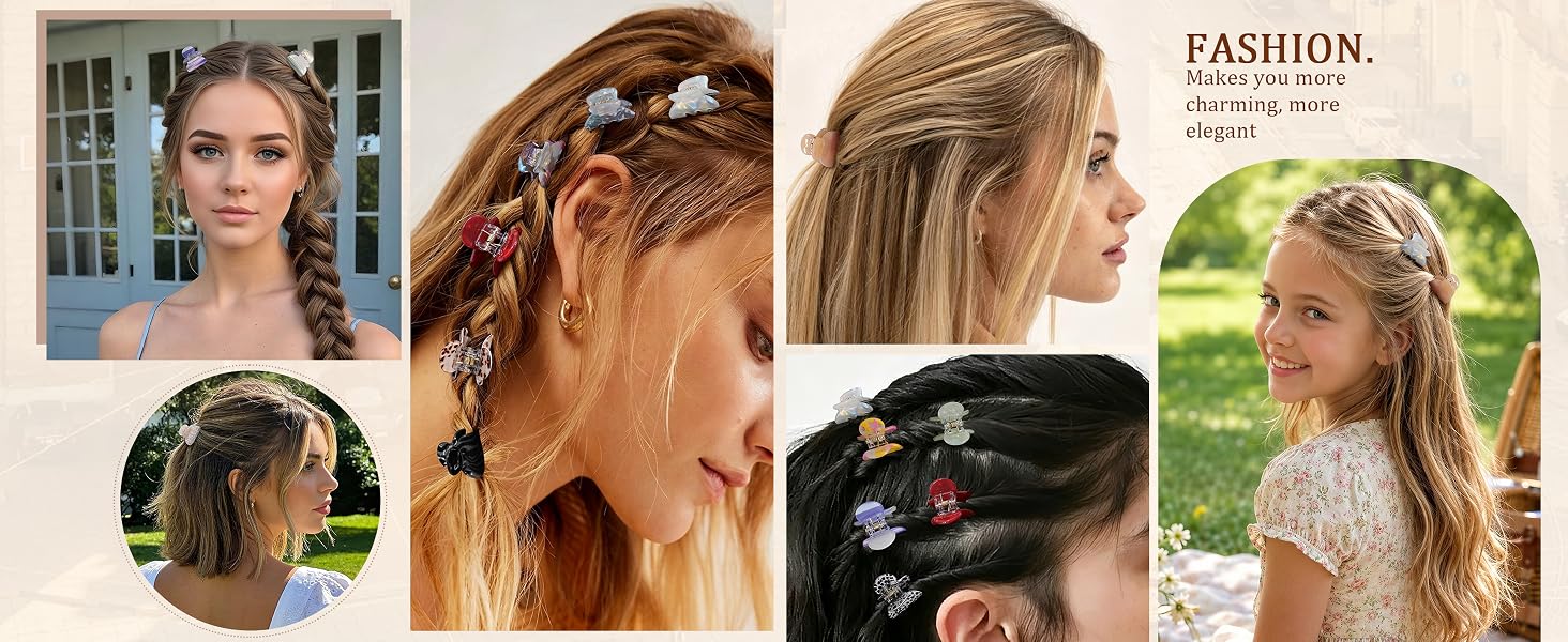 small hair clips claws girls toddlers women