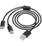 HapTop USB Charging Cable Training Collar with Remote, Dual Type-C Charging Cord