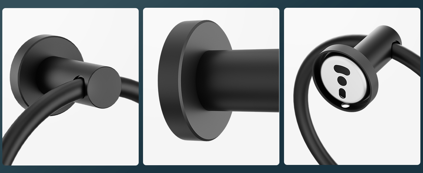 matte black towel ring