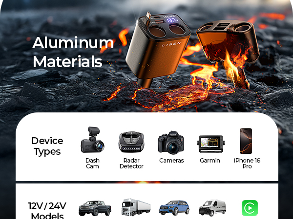 cigarette lighter car charger