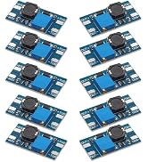 10 Packs DC-DC Boost Converter, 2A Adjustable Module Voltage Regulation Board, with an Input Volt...