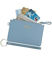 Aiyo Nice Women Slim RFID Card Case Holder Wristlet Zip ID Case Wallet Small Leather Wallet Coin ...