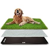 Dog Grass Large Potty Patch, Artificial Dog Grass Bathroom Turf for Pet Training, Washable Puppy ...