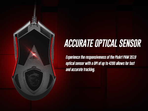 msi clutch gm08 gaming mouse