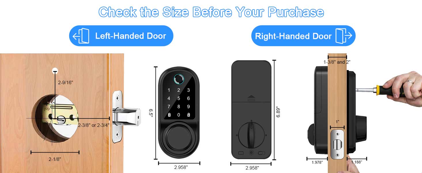 Keyless Entry Door Lock with App