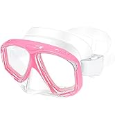 XDX Kids Goggles for Swimming 4-14, 1 Pack Anti Fog Snorkel Mask Diving Mask, Swim Goggles with N...