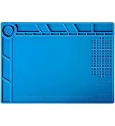 Kaisiking Silicone Soldering Mat Magnetic Soldering Mat Silicone Repair Mat Heat Resistant Work M...