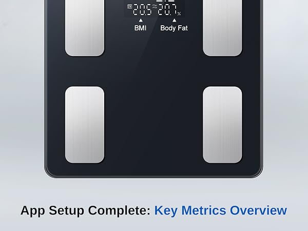 ge smart scale with BMI body fat on-scale display