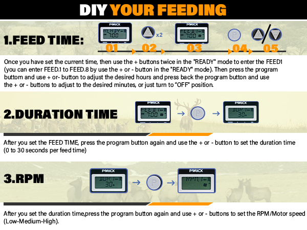 Feeder 8 Times Digital Timer for Hunting Game Feeding