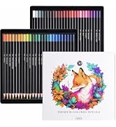 FUNLAVIE 50 Count Colored Pencils for Adult Coloring Books, Coloring Pencil Set for Adults, Soft ...