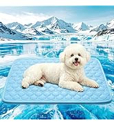Cooling Mat for Small Dogs, Thick Breathable Dog Cooling Mat Q-MAX>0.45, Cooling Bed Chill Cool F...