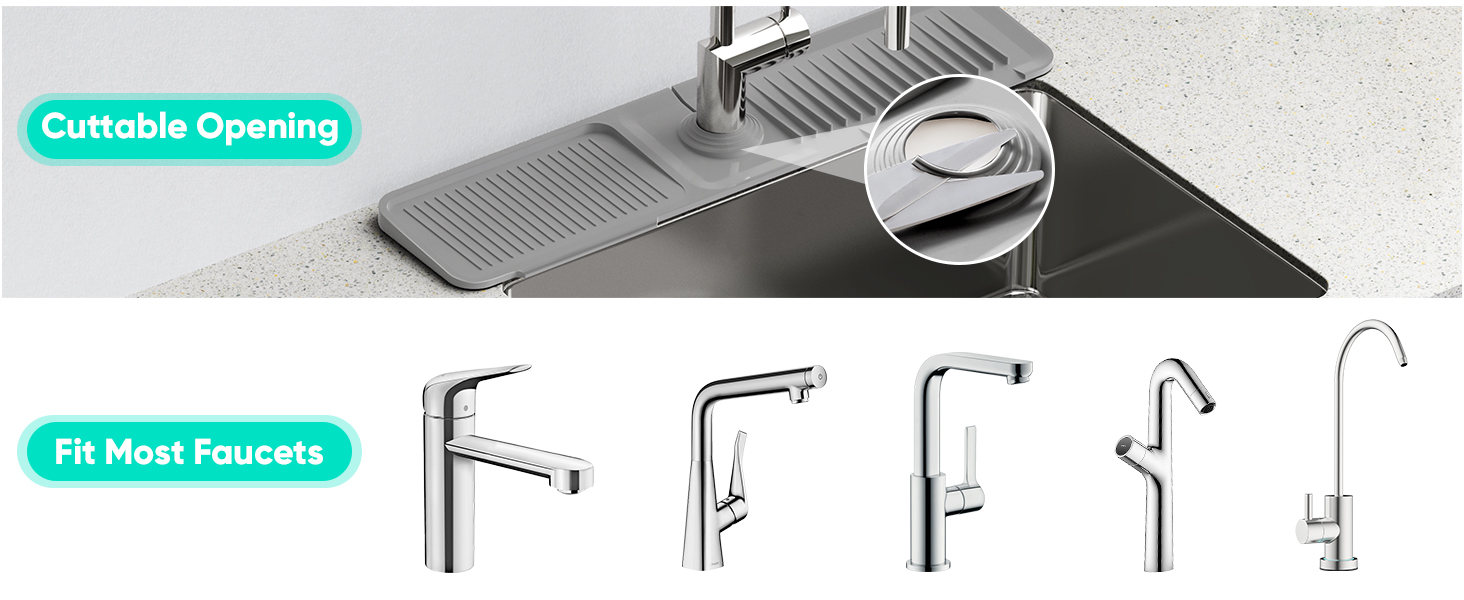 sink faucet mat splash guard