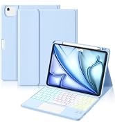 Hamile for iPad Air 11 Inch & Air 5th 4th Generation Case with Keyboard - Multi-Touch Trackpad, 7...