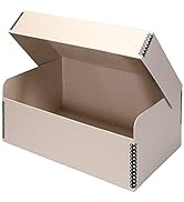 Lineco, Tan Hinged Lid Photo Box 5.5"x7.75"x12" Archival Acid Free. Holds up to 1,100 of 4x6 or 5...