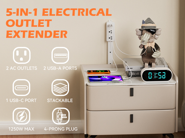5-in-1 Electrical Outlet Extender