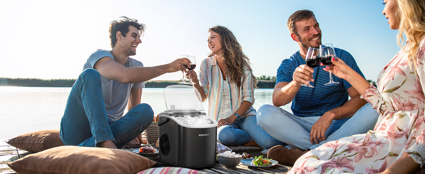 EUHOMY Countertop Ice Maker