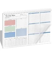 Ymumuda Weekly To Do List Notepad - Daily To Do List Undated 52 - Week Sheets, 8.5x11" Weekly Goa...