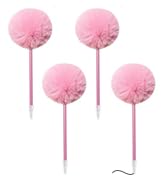 SBYURE 4 Pack Pom Pom Pen Cute Pens for Girls Fluffy Pompoms Plastic Ball Point Pens Fuzzy Pens f...