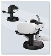 AMVR VR Stand,VR Headset Stand Accessories for Quest Pro,Meta Quest,Quest 2,Rift or Rift S Headse...