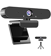 1080P Webcam with Microphone, Autofocus Noise-canceling HD Light Collection Web Cam for Computer ...