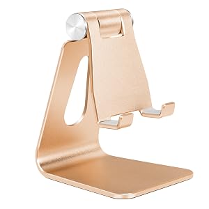 Golden Foldable Aluminum Alloy Cell Phone Holder