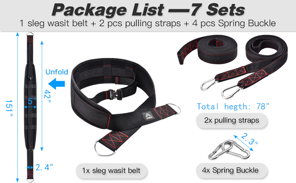waist belt sled drag