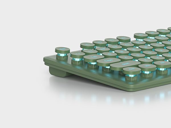 104 Keys Quiet Membrane Keyboard with LED Backlit