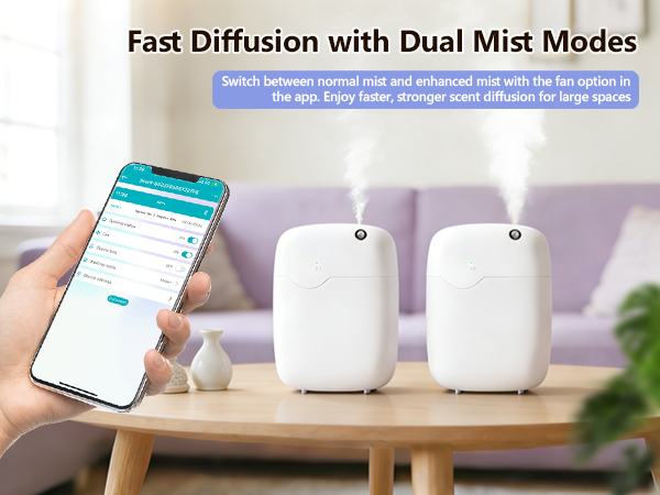 Waterless Essential Oil Diffuser Scent Diffuser Machine for Aromatherapy Cold Air Diffusers
