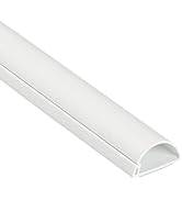 D-Line Cable Raceway On-Wall Cord Cover | 1D3015W | Surface Mount Electrical Channel to Hide and ...