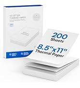 ETIKEZ 200 Sheets 8.5"x11" Thermal Paper