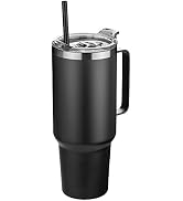 HASLE OUTFITTERS 40 oz Stainless Steel Tumbler with Handle, Vacuum Insulated Tumblers Bulk, Reusa...