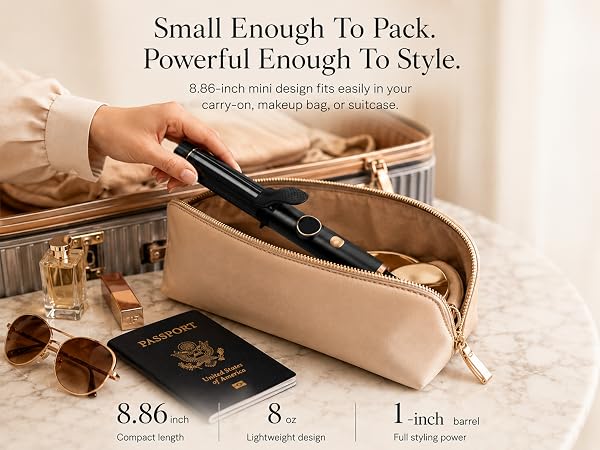 mini travel size curling iron