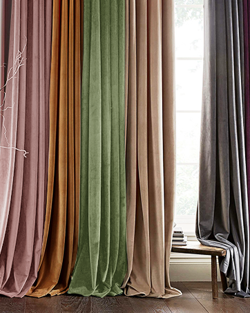 luxury velvet curtains