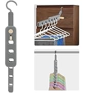 Coopache Folding Clothes Drying Rack Portable for Travel, Space Saving Hangers Plastic for Closet...