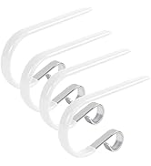 DINGEE Vinyl Coated Stocking Hooks,Non Slip Christmas Stocking Holder for Mantle Set of 4 Pack, M...