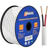 KENGIYEL 12/2 Speaker Wire (100 Feet) 12AWG Gauge in Wall Audio Speaker Wire, Fire Safety CL2 CL3...
