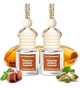 Car Fresheners Hanging, Pistachio Salted Caramel Car Freshener, Car Fresheners for Women, Long La...