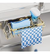 TAILI 4-in-1 Sink Caddy with Strong Suction Cup, Sponge Holder for Kitchen Sink Organizer, Remova...
